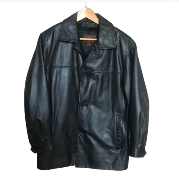Danier Men's Black Leather Jacket Small - Picture 1 of 12